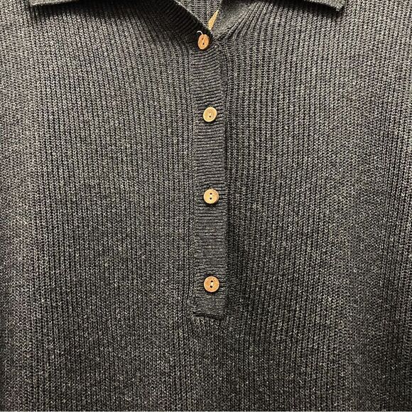 NWT Natural Life Long Sleeve Rib Knit Maxi Sweater Dress Charcoal Size S/M NEW - Picture 8 of 15